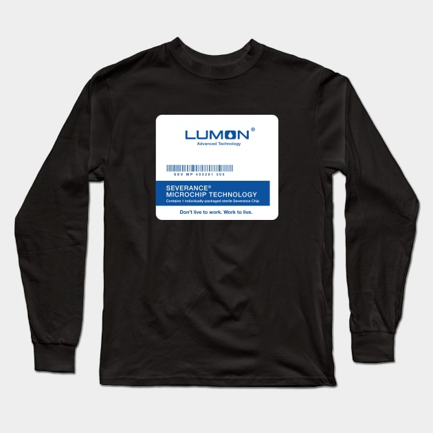 Lumon Severance Chip Long Sleeve T-Shirt by TGIM